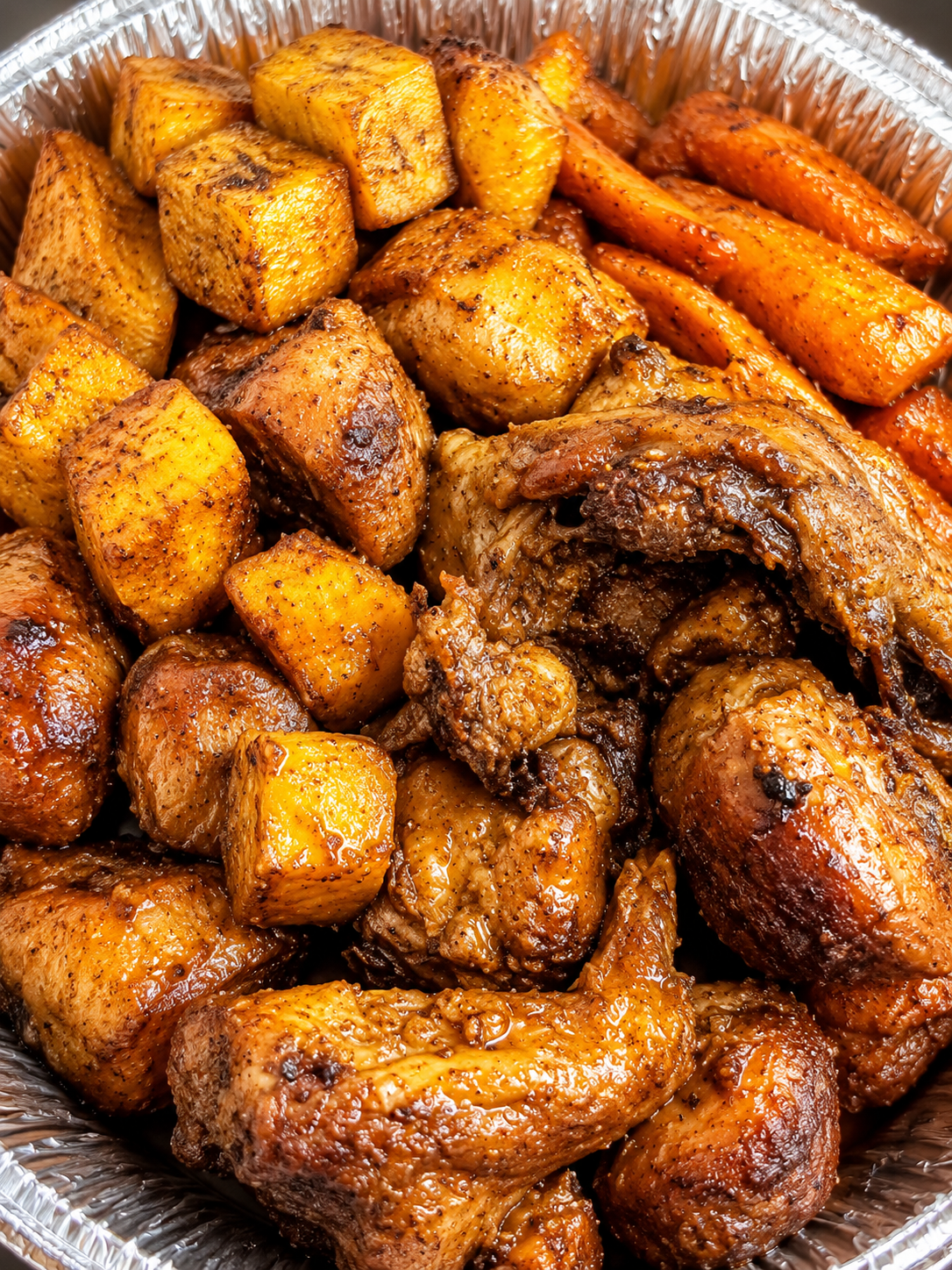 Chicken and plantain meal
