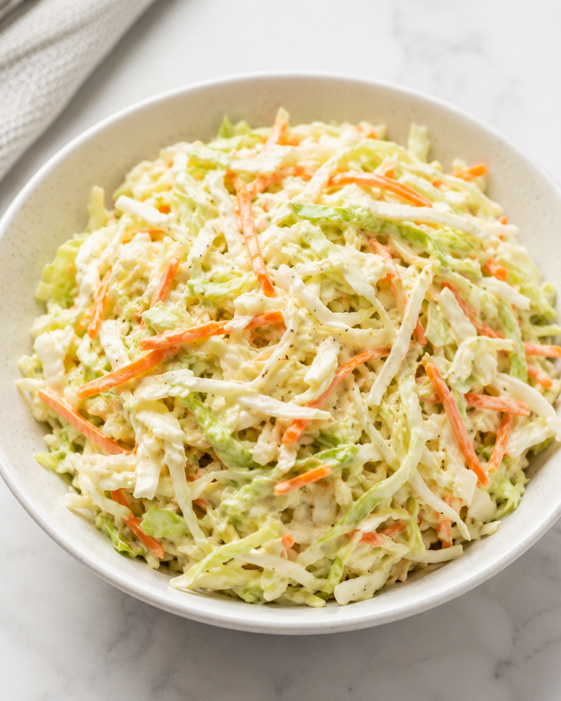 Fresh homemade coleslaw